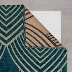 Dunelm Geo Metallic Rug -Decorative Discount Store 30752789 alt04