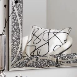 Dunelm Mirage Smoked Wall Mirror, 80x60cm -Decorative Discount Store 30753095 alt01