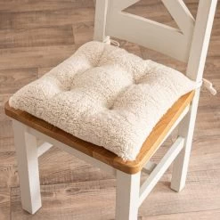 Dunelm Faux Shearling Seat Pad