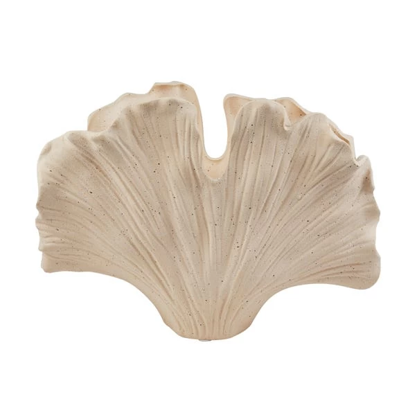 Dunelm Gingko Shell Vase Cream 32cm 4 Dunelm Gingko Shell Vase Cream 32cm - Image 4