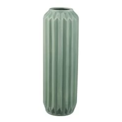 Dunelm Fluted Vase 25cm Sage -Decorative Discount Store 30753309 alt03