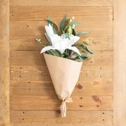 Dunelm Florals Forever Lily And Eucalyptus Bouquet 5 Dunelm Florals Forever Lily And Eucalyptus Bouquet -Decorative Discount Store 30753316 alt01