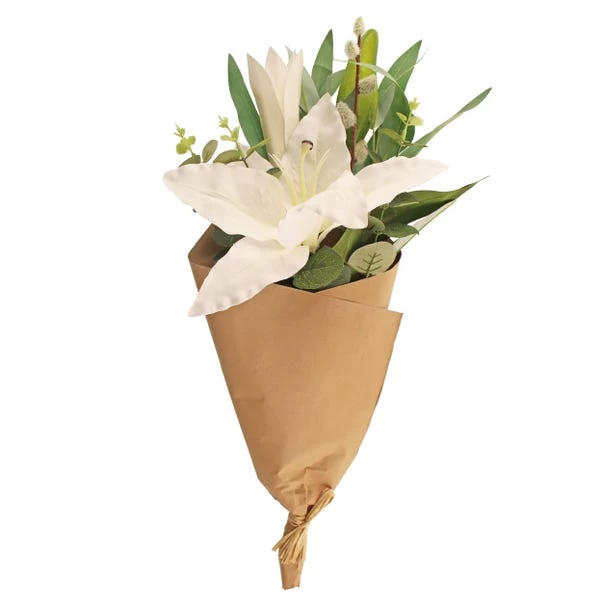 Dunelm Florals Forever Lily And Eucalyptus Bouquet 4 Dunelm Florals Forever Lily And Eucalyptus Bouquet - Image 4