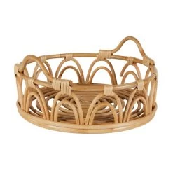 Dunelm Scalloped Bent Cane Tray 30cm -Decorative Discount Store 30753420 alt03