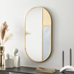 Dunelm Lexi Wall Mirror, 65x35cm