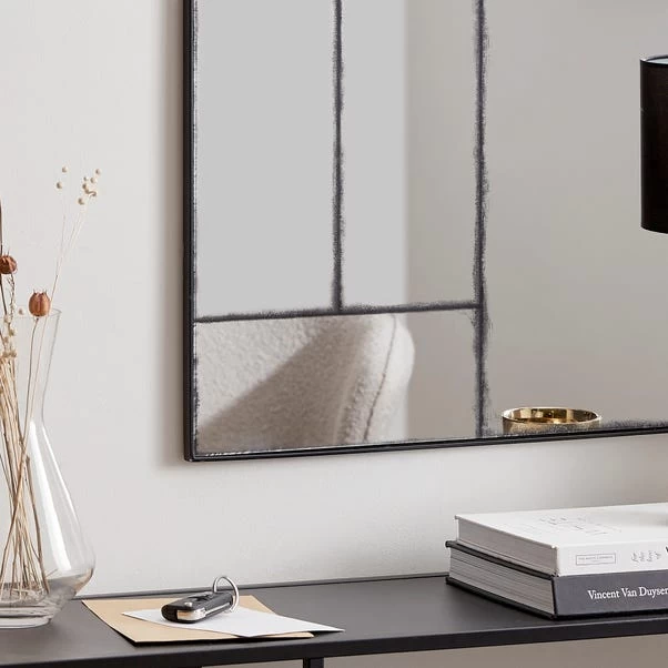 Dunelm Distressed Window Mirror, 90x60cm 2 Dunelm Distressed Window Mirror, 90x60cm - Image 2