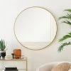 Dunelm Gold Line Round Wall Mirror, 80cm