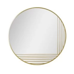 Dunelm Gold Line Round Wall Mirror, 80cm 5 Dunelm Gold Line Round Wall Mirror, 80cm -Decorative Discount Store 30753627 alt02