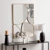 Dunelm Framed Rectangle Multi Pebble Wall Mirror, 90x60cm