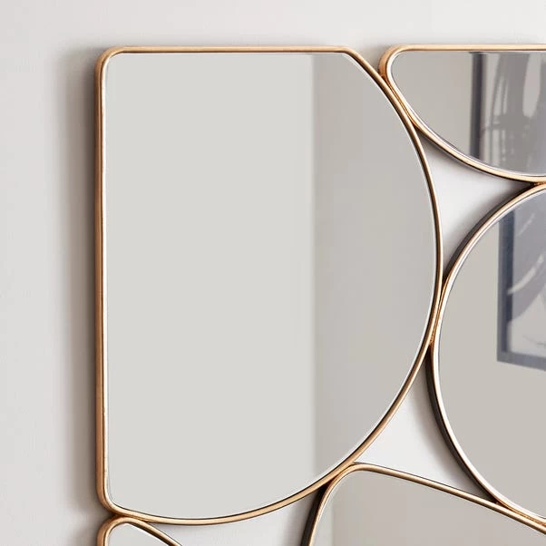 Dunelm Framed Rectangle Multi Pebble Wall Mirror, 90x60cm 2 Dunelm Framed Rectangle Multi Pebble Wall Mirror, 90x60cm - Image 2