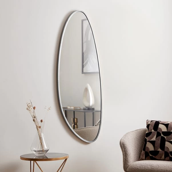 Dunelm Pebble Wall Mirror, 120x45cm 1 Dunelm Pebble Wall Mirror, 120x45cm