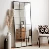 Dunelm Window Black Lines Leaner Mirror, 180x80cm