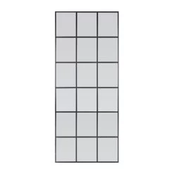 Dunelm Window Black Lines Leaner Mirror, 180x80cm -Decorative Discount Store 30753703 alt02