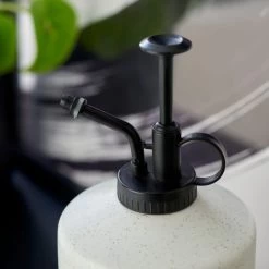Dunelm Ceramic Black And White Plant Mister -Decorative Discount Store 30754624 alt01