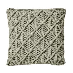 Dunelm Macrame Lilypad Cushion