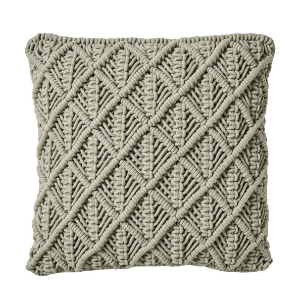 Dunelm Macrame Lilypad Cushion 1 Dunelm Macrame Lilypad Cushion