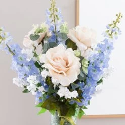 Dunelm Florals Forever Camila Delphinium Bouquet Small 72cm -Decorative Discount Store 30755611 alt01