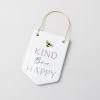 Dunelm Bee Happy Kind Ceramic Plaque