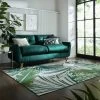 Dunelm Jungle Palm Chenille Rug