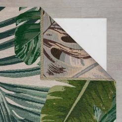 Dunelm Jungle Palm Chenille Rug -Decorative Discount Store 30757203 alt04