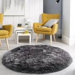 Dunelm Jewel Shaggy Circle Rug