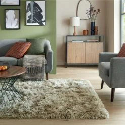 Dunelm Polar Shaggy Rug