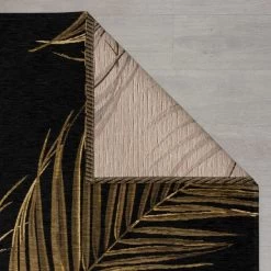 Dunelm Gold Palm Leaf Rug -Decorative Discount Store 30760089 alt04