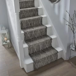 Dunelm Sheer Diamond Stair Runner