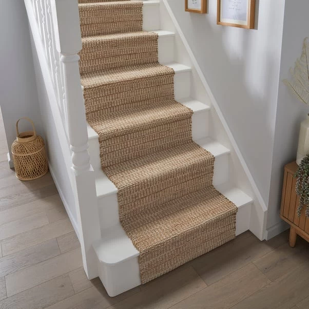 Dunelm Clio Jute Cotton Stair Runner 1 Dunelm Clio Jute Cotton Stair Runner