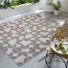 Dunelm Geo Circles Indoor Outdoor Square Rug