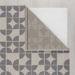 Dunelm Geo Circles Indoor Outdoor Square Rug -Decorative Discount Store 30762431 alt04