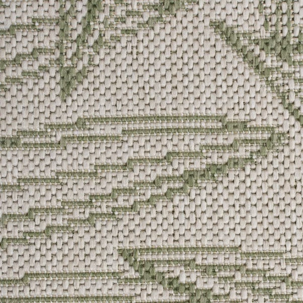 Dunelm Tropical Leaves Indoor Outdoor Square Rug 3 Dunelm Tropical Leaves Indoor Outdoor Square Rug - Image 3