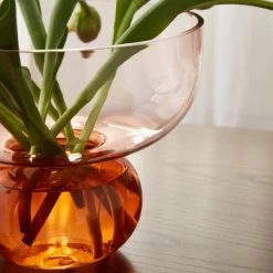 Dunelm Elements Sculpted Two Tone Vase 20cm -Decorative Discount Store 30766152 alt01