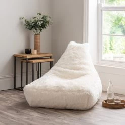 Dunelm Snowball White Beanbag Chair