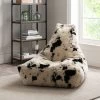 Dunelm Faux Cow Hide Brown Beanbag Chair
