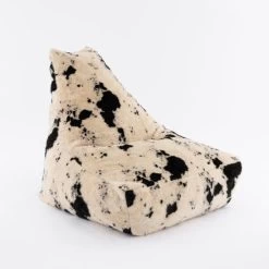 Dunelm Faux Cow Hide Brown Beanbag Chair -Decorative Discount Store 30766417 alt02