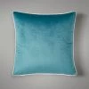 Dunelm Reversible Velour Cushion Teal