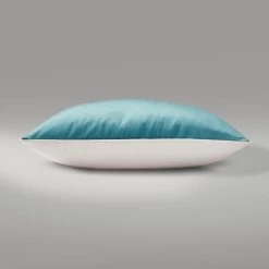 Dunelm Reversible Velour Cushion Teal -Decorative Discount Store 30766424 alt03