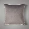 Dunelm Reversible Velour Cushion Charcoal