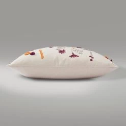 Dunelm Meadow Floral Cushion Purple -Decorative Discount Store 30766426 alt03