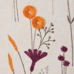 Dunelm Meadow Floral Cushion Purple -Decorative Discount Store 30766426 alt04