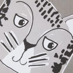 Dunelm Cat Printed Cushion -Decorative Discount Store 30766427 alt03