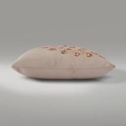 Dunelm Peacock Sequin Champagne Cushion -Decorative Discount Store 30766428 alt03