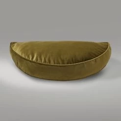 Dunelm Half Moon Velour Moss Cushion -Decorative Discount Store 30766454 alt02