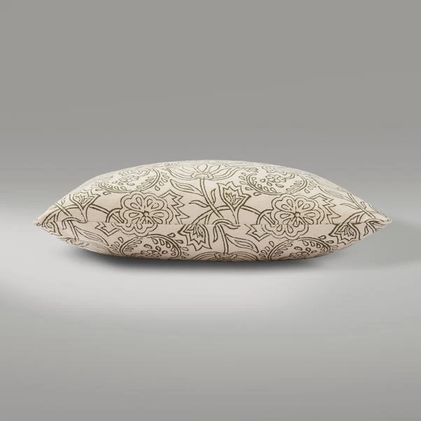 Dunelm Luxe Traveller Floral Cushion Sage 2 Dunelm Luxe Traveller Floral Cushion Sage - Image 2
