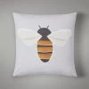 Dunelm Geo Bee Printed Cushion Grey