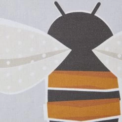 Dunelm Geo Bee Printed Cushion Grey -Decorative Discount Store 30766470 alt04