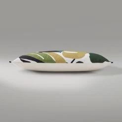 Dunelm Palm Print Cushion Green -Decorative Discount Store 30766471 alt03