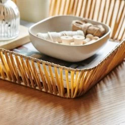 Dunelm Recycled Plastic Natural Tray -Decorative Discount Store 30766514 alt01