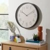 Dunelm Modern Clock Black 48cm
